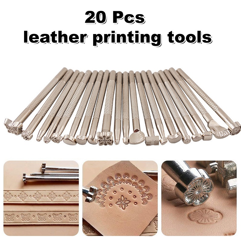 Leatherwork Embossing - 20Pcs Leather Stamping Tools Leather Working