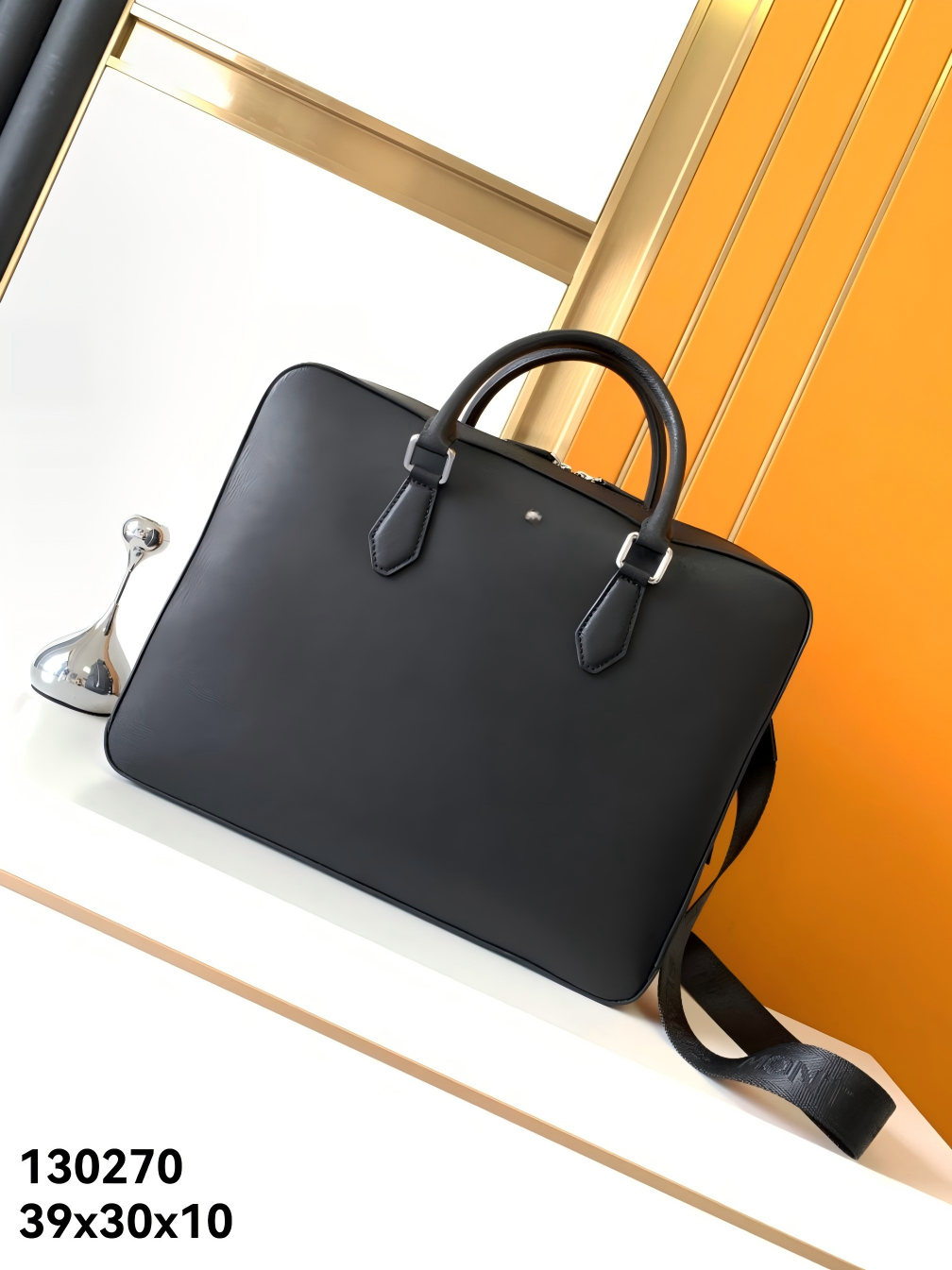 Leatherwork Bag - Luxury Men's Top-Handle Bags Premium Genuine