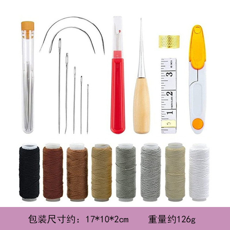 Leatherwork Hand Sewing Needles - Leather Working Kit with Leather Needles