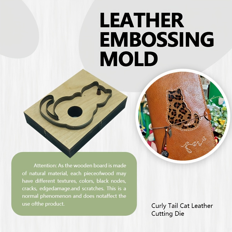 Leatherwork Embossing - Leather Cutting Stamp Tool Cat Tail