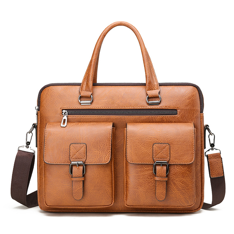 Leatherwork Bag - Luxury Brand Man Business Briefcase Bag