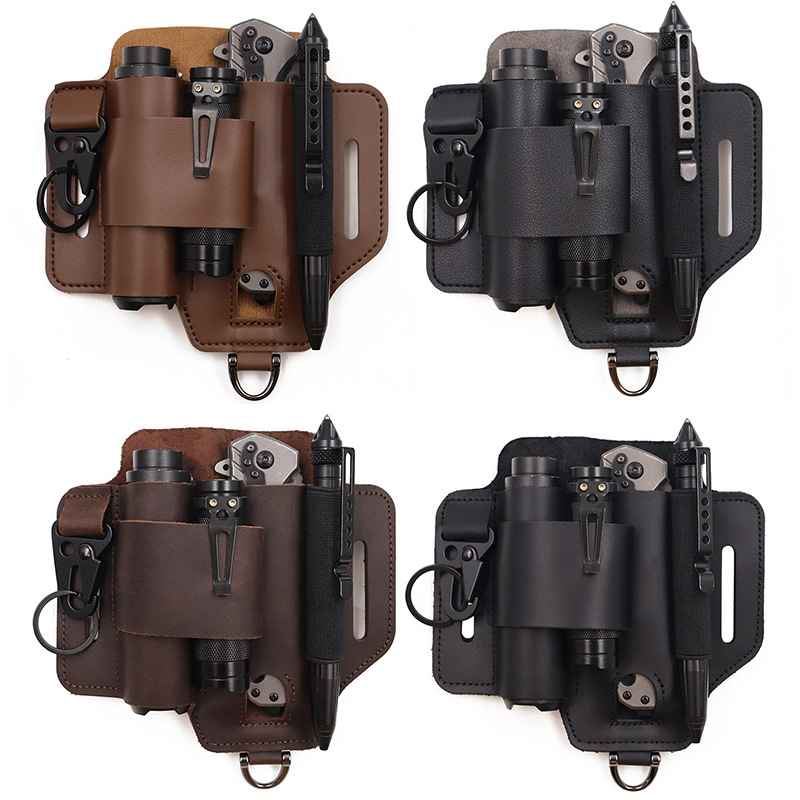Leatherwork Bag - EDC Tactical Tool Holster Wilderness Survival