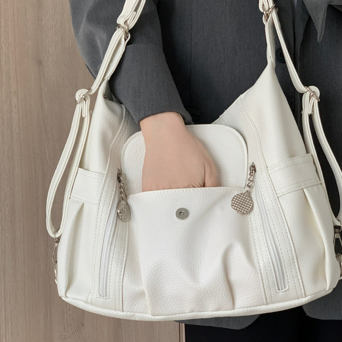 Leather Work Bag Women - Women's Nice Bag Fashion Korean Version