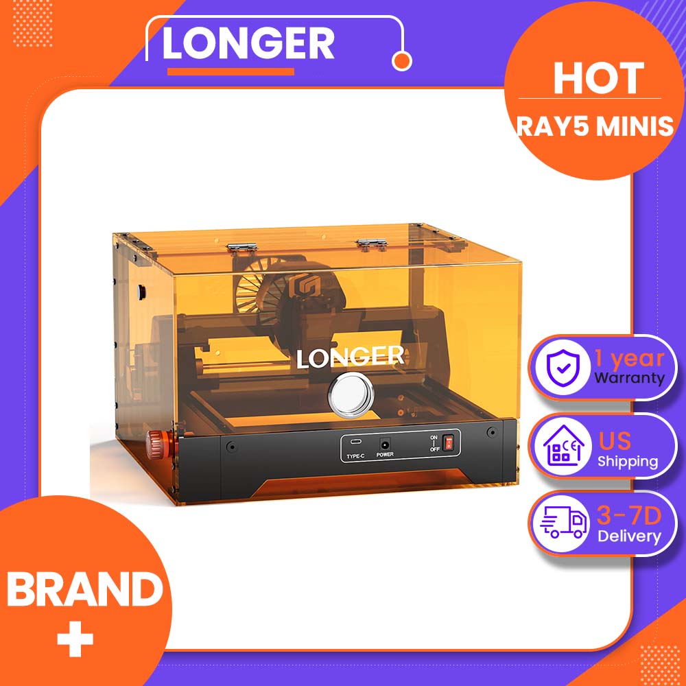Leatherwork Classes - LONGER RAY5 MiniS 10W, 0.1mm Precisionm,