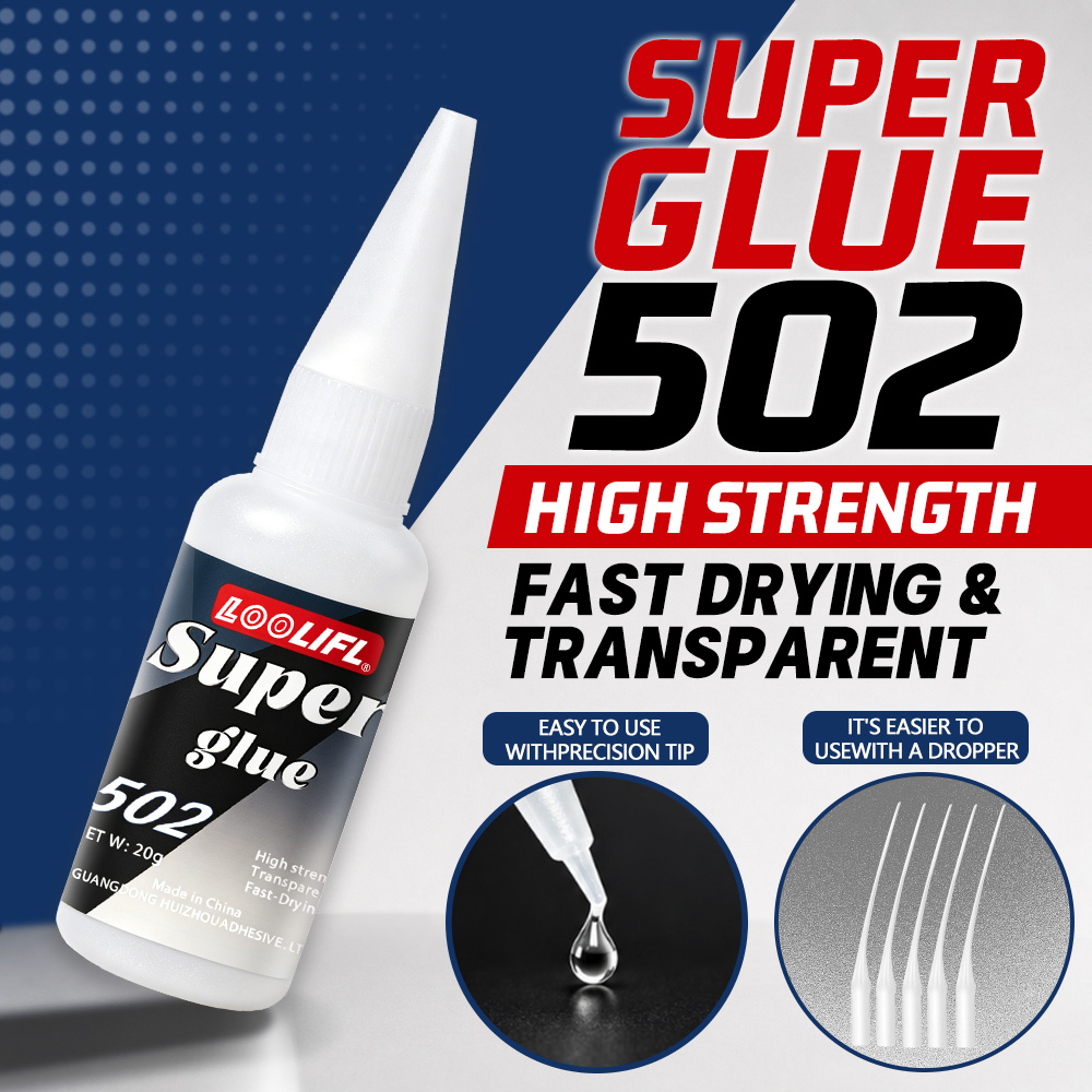 Leather Work - Loolifl-502-20Ml Instant Transparent Cyanoacrylate Medium Thick