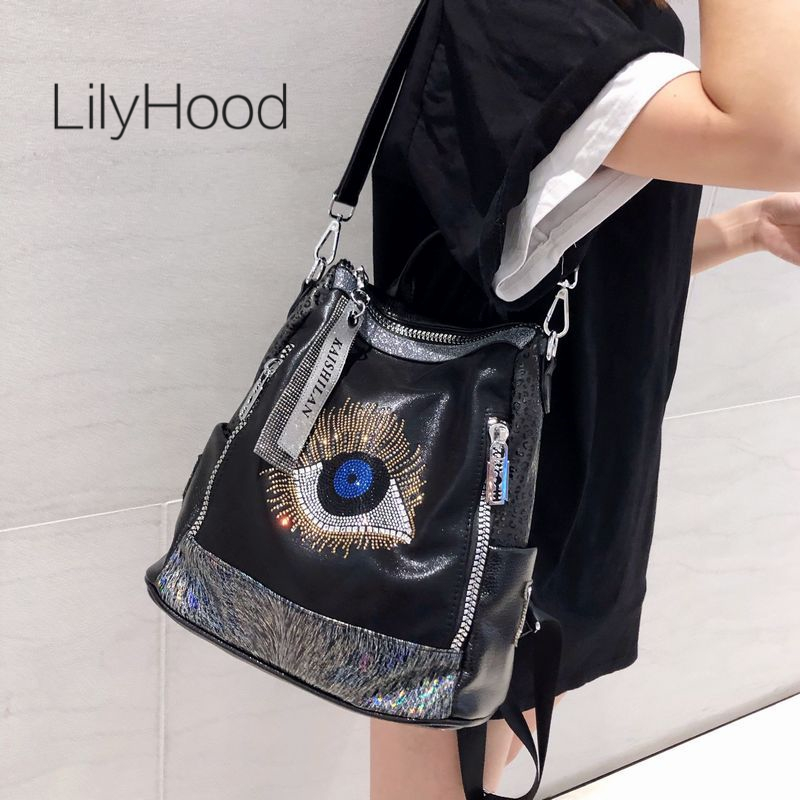 Leather Work Womens Backpack - 2026 Women Vegan Leather Stylish Shiny