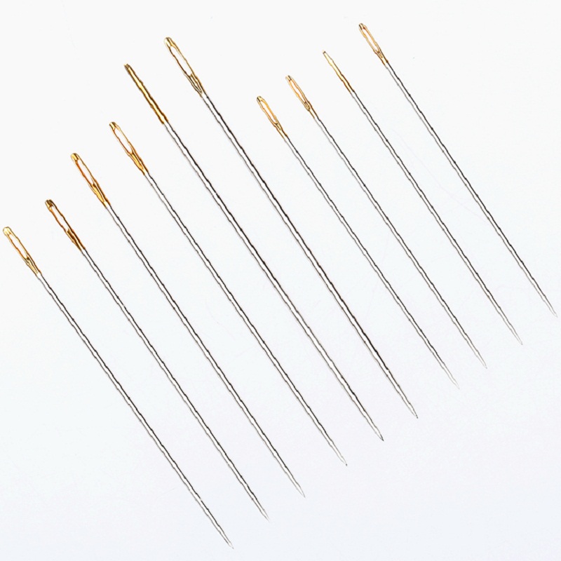 Leatherwork Hand Sewing Needles - 10Pcs Assorted Sizes Leathercraft Sewing Needles