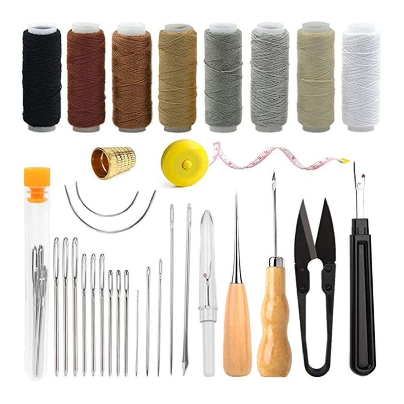 Leatherwork Hand Sewing Needles - Upholstery Repair Sewing Kit Heavy Duty
