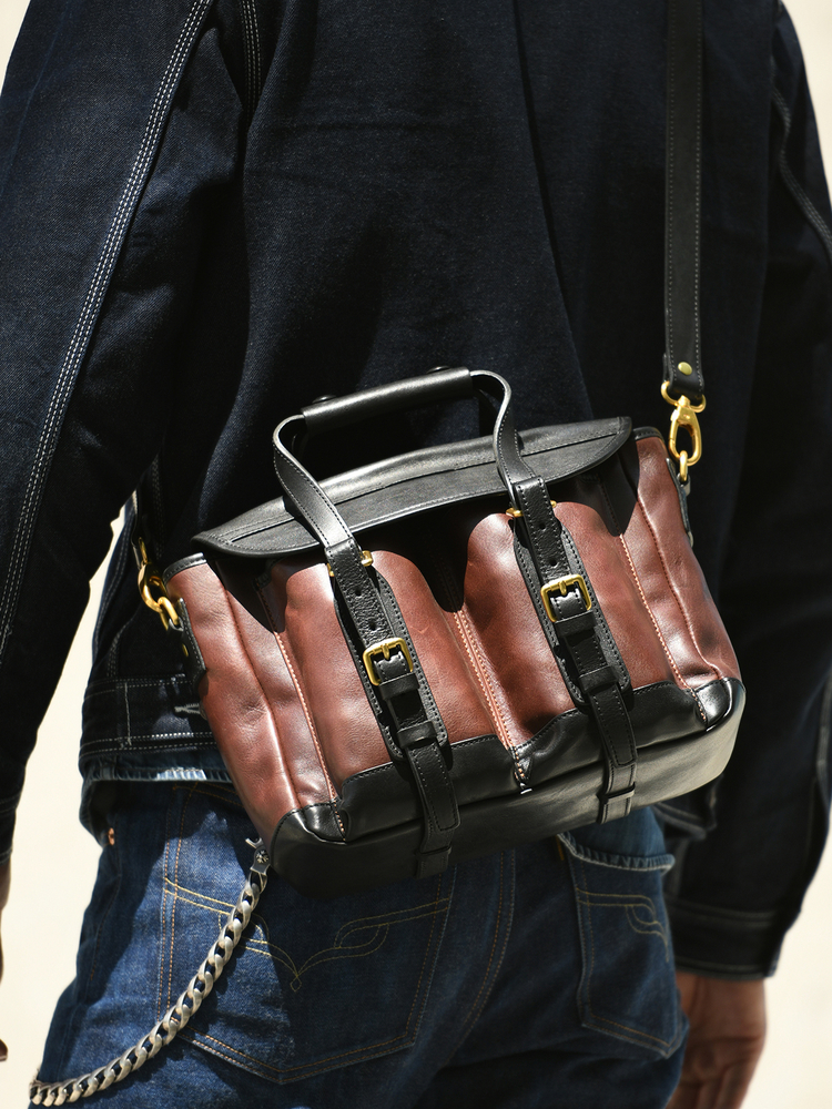 Leatherwork Bag - Vintage high quality first layer cowhide