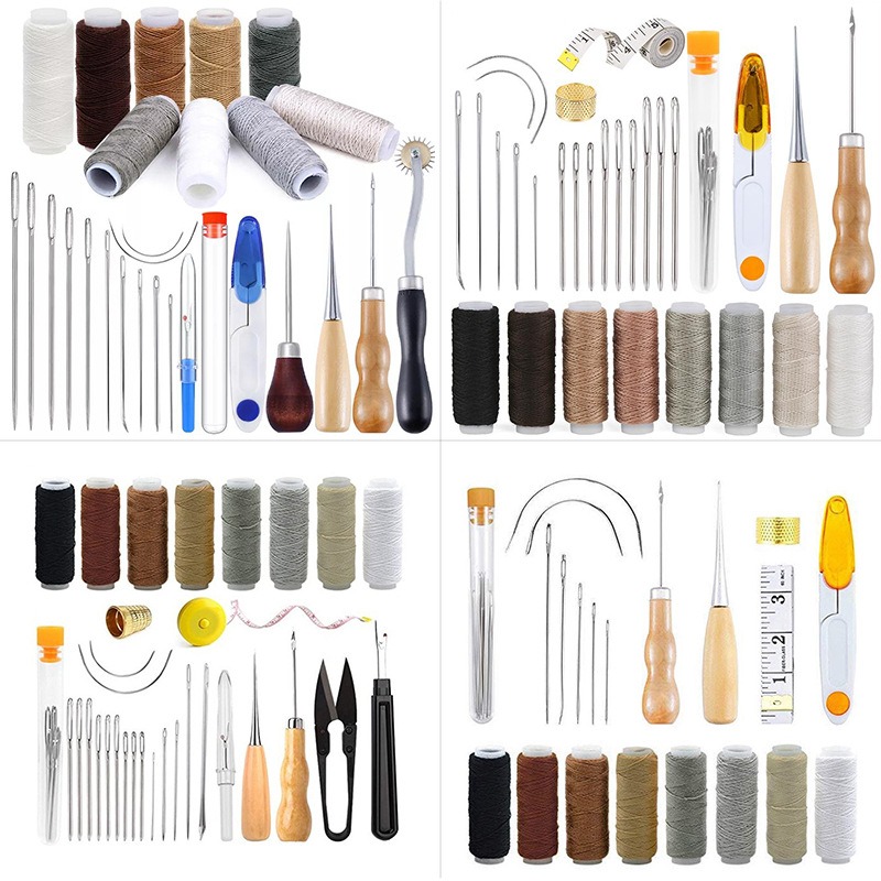 Leatherwork Hand Sewing Needles - Leather Working Crafting Tools Kit Sewing