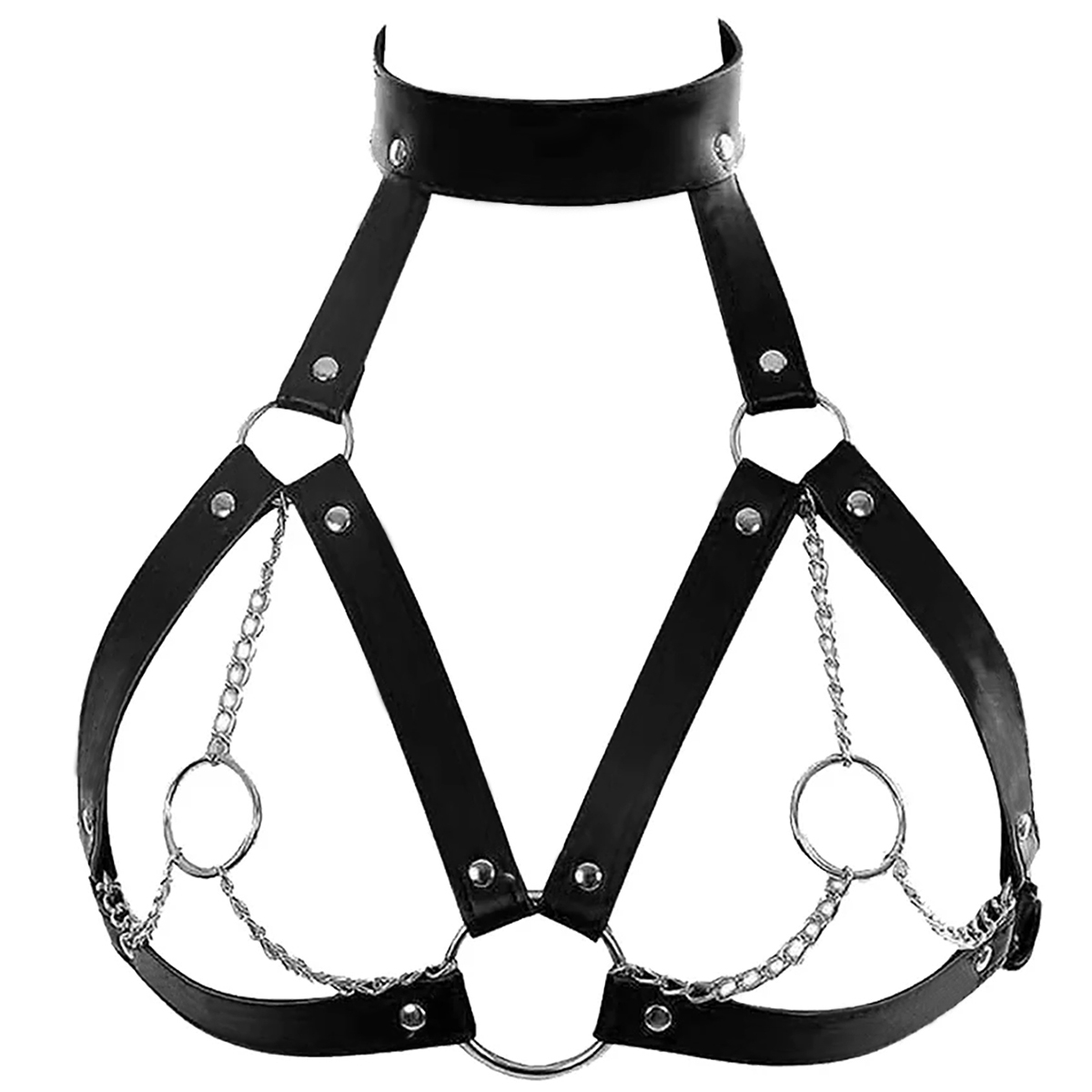 Leather Work Harness - Women Fashion Harness Belt Chest Harness