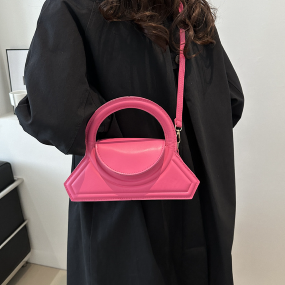Solid Color Pu Leather Elegant - огляд і ціна Leatherwork Bag