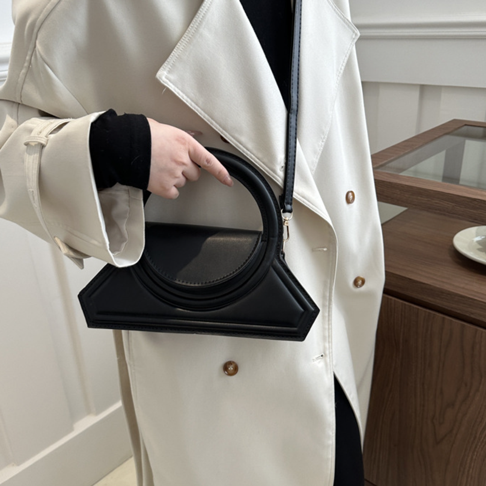 Solid Color Pu Leather Elegant - огляд і ціна Leatherwork Bag