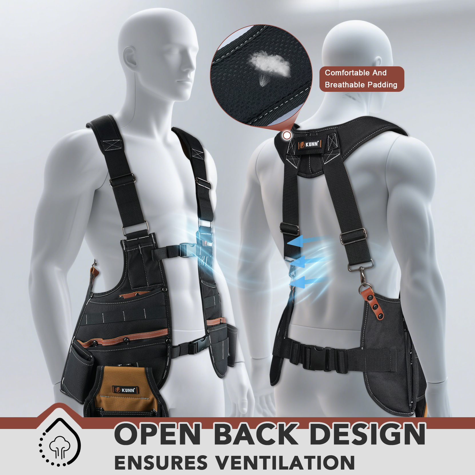 Leather Tool Vest for Men – Ad - огляд і ціна Leather Work Vest For Men