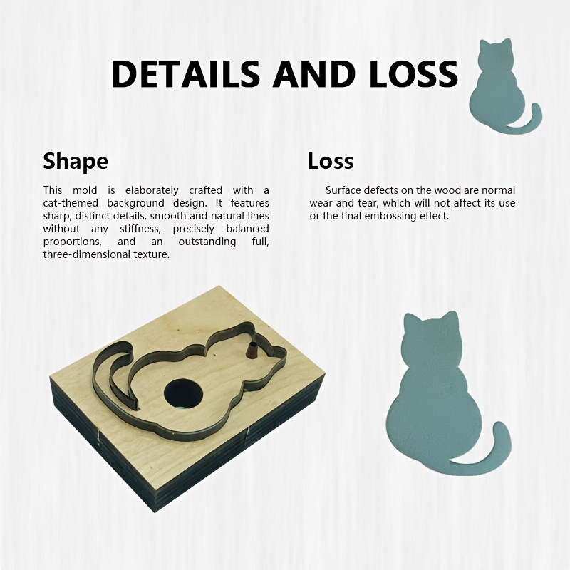 Leather Cutting Stamp Tool Cat - огляд і ціна Leatherwork Embossing