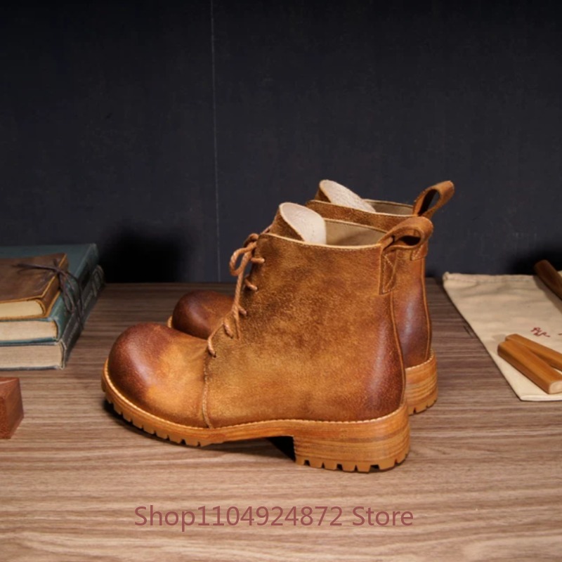 Handmade Retro Desert Boots Me - огляд і ціна Leather Work Western