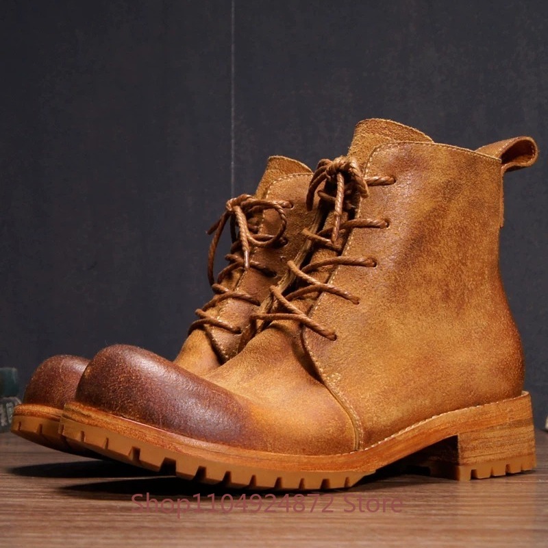 Handmade Retro Desert Boots Me - огляд і ціна Leather Work Western