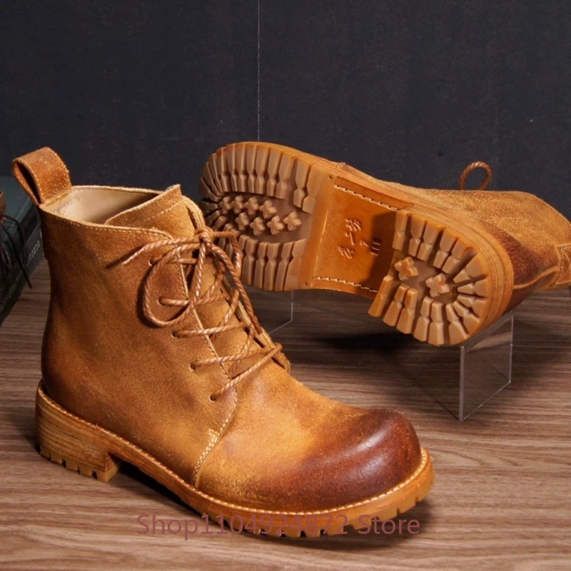 Handmade Retro Desert Boots Me - огляд і ціна Leather Work Western