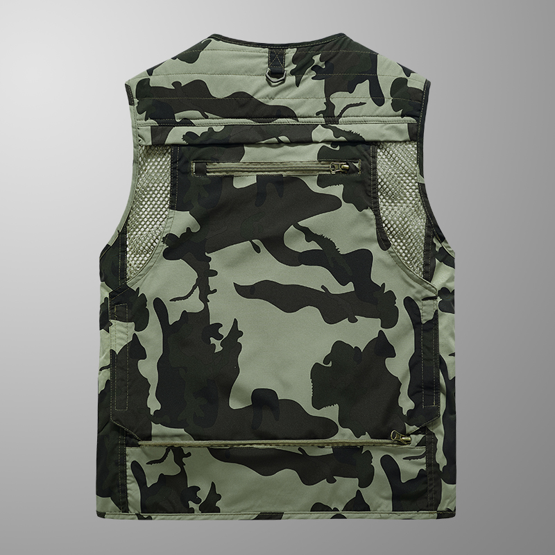 Embroidered Vest Fishing Cloth - огляд і ціна Leather Work Vest For Men
