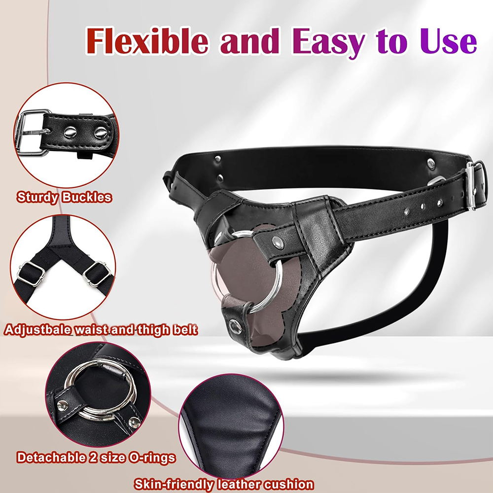 Strap On Dildo Harness Adult S - огляд і ціна Leather Work Harness