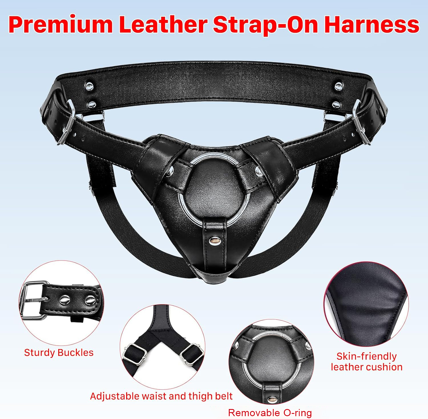 Strap On Dildo Harness Adult S - огляд і ціна Leather Work Harness