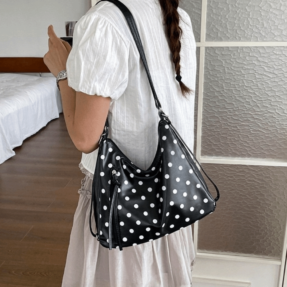 Vintage PU Leather Polka Dot S - огляд і ціна Leather Work Womens Backpack