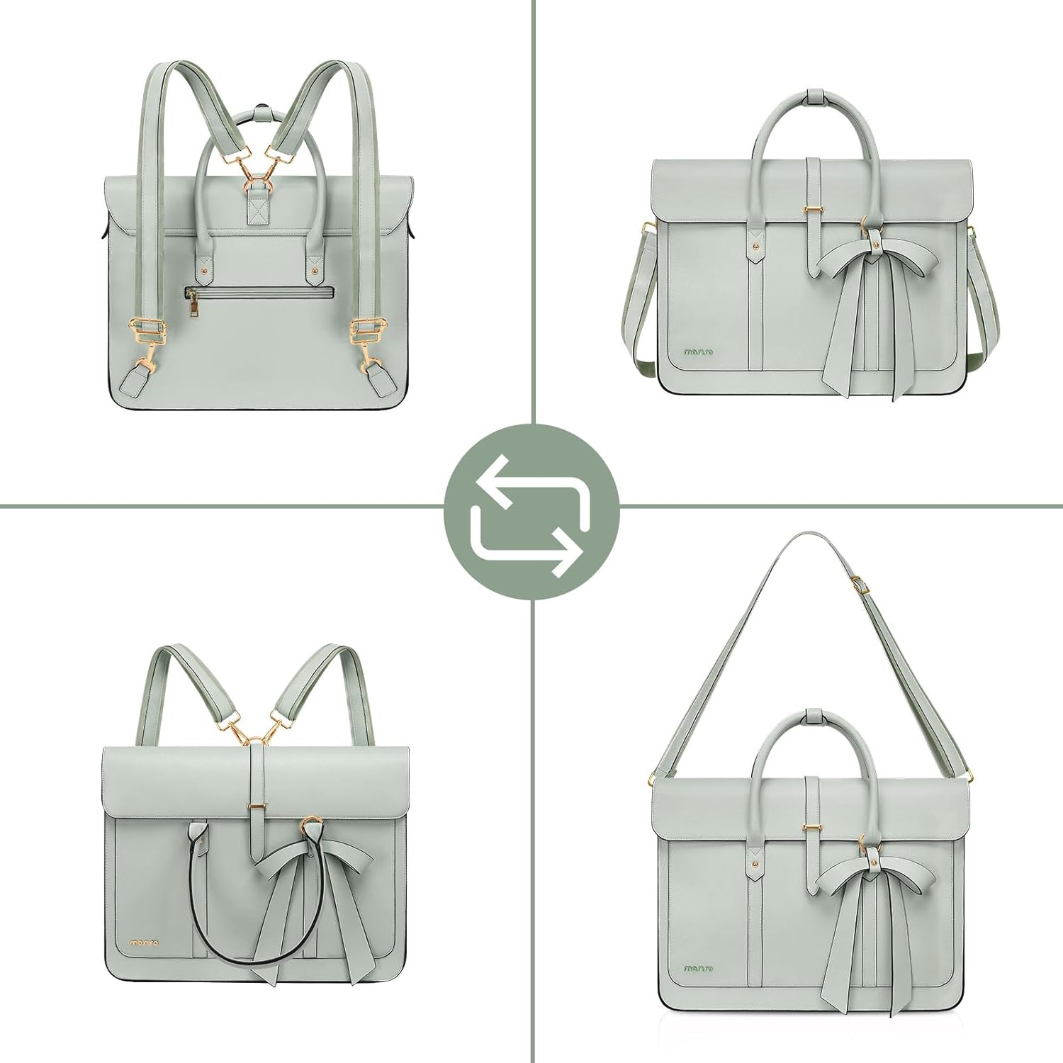 Laptop Bag Women's Handbag 13  - огляд і ціна Leather Work Womens Backpack