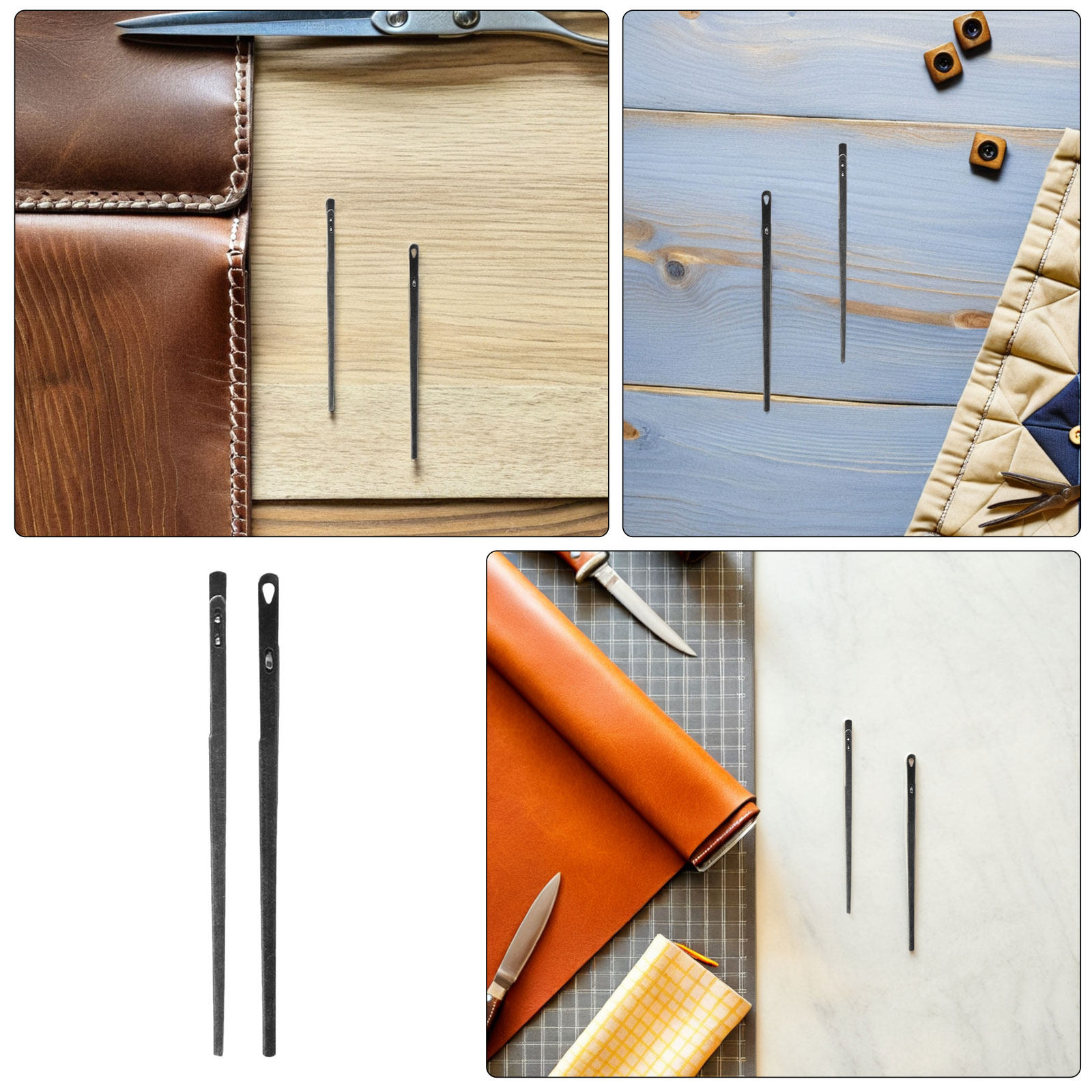 8Pcs Ergonomic Lacing Needles  - огляд і ціна Leatherwork Hand Sewing Needles