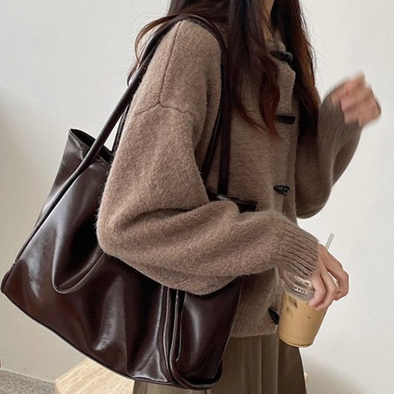 2026 Women New Vintage Shoulde - огляд і ціна Leather Work Bag Women
