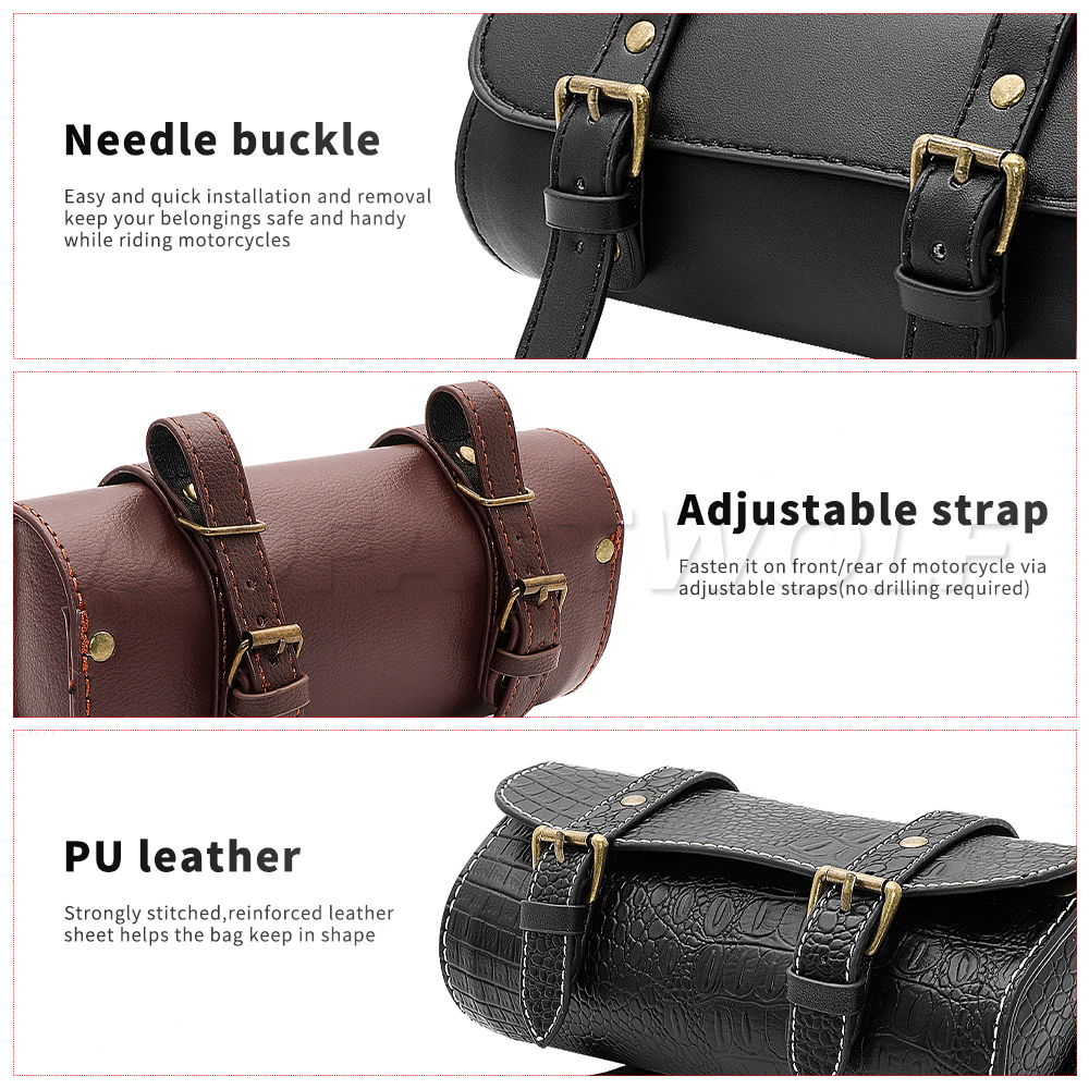 PU Motorcycle Cruiser Tool Bag - огляд і ціна Leatherwork Bag
