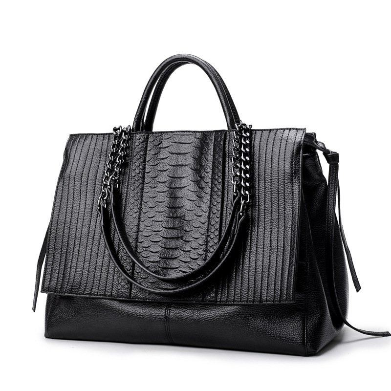 Elegant Tote Bag With Zipper,  - огляд і ціна Leather Work Bag Women