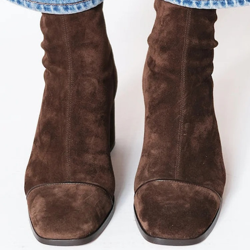 Suede Leather Women's Boots Po - огляд і ціна Leather Work Western