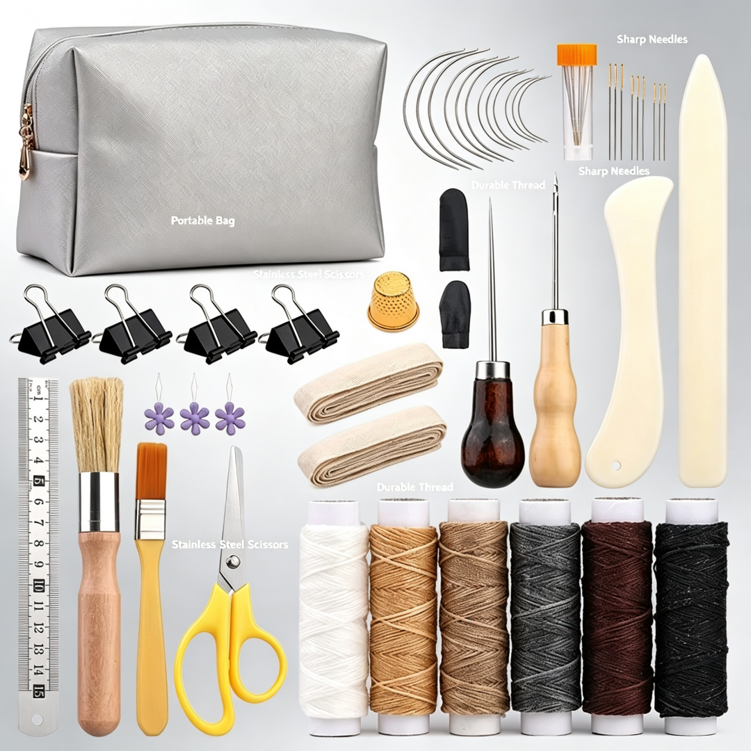 DIY Leather Craft Tool Set, Ha - огляд і ціна Leatherwork Hand Sewing Needles