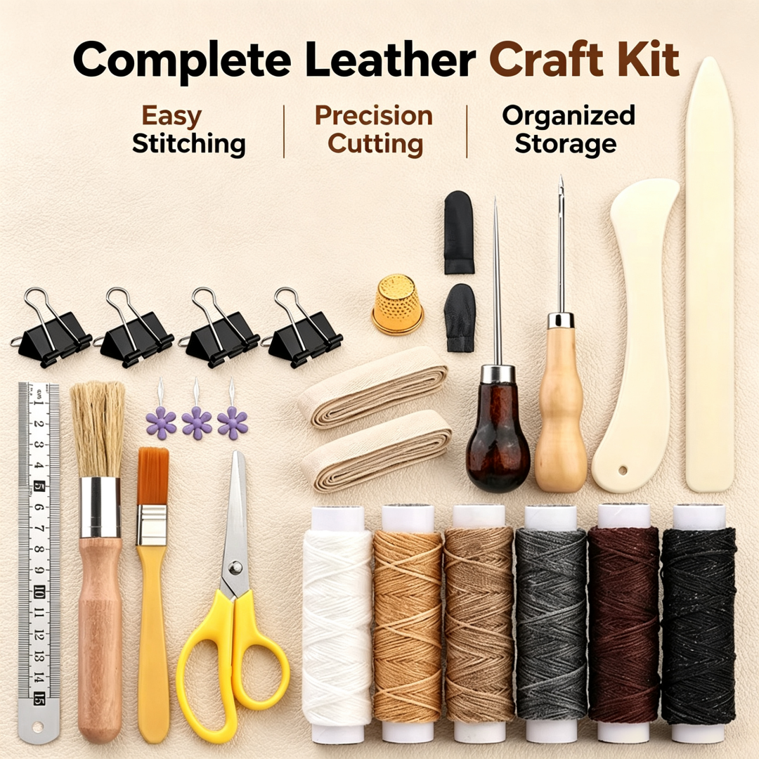 DIY Leather Craft Tool Set, Ha - огляд і ціна Leatherwork Hand Sewing Needles