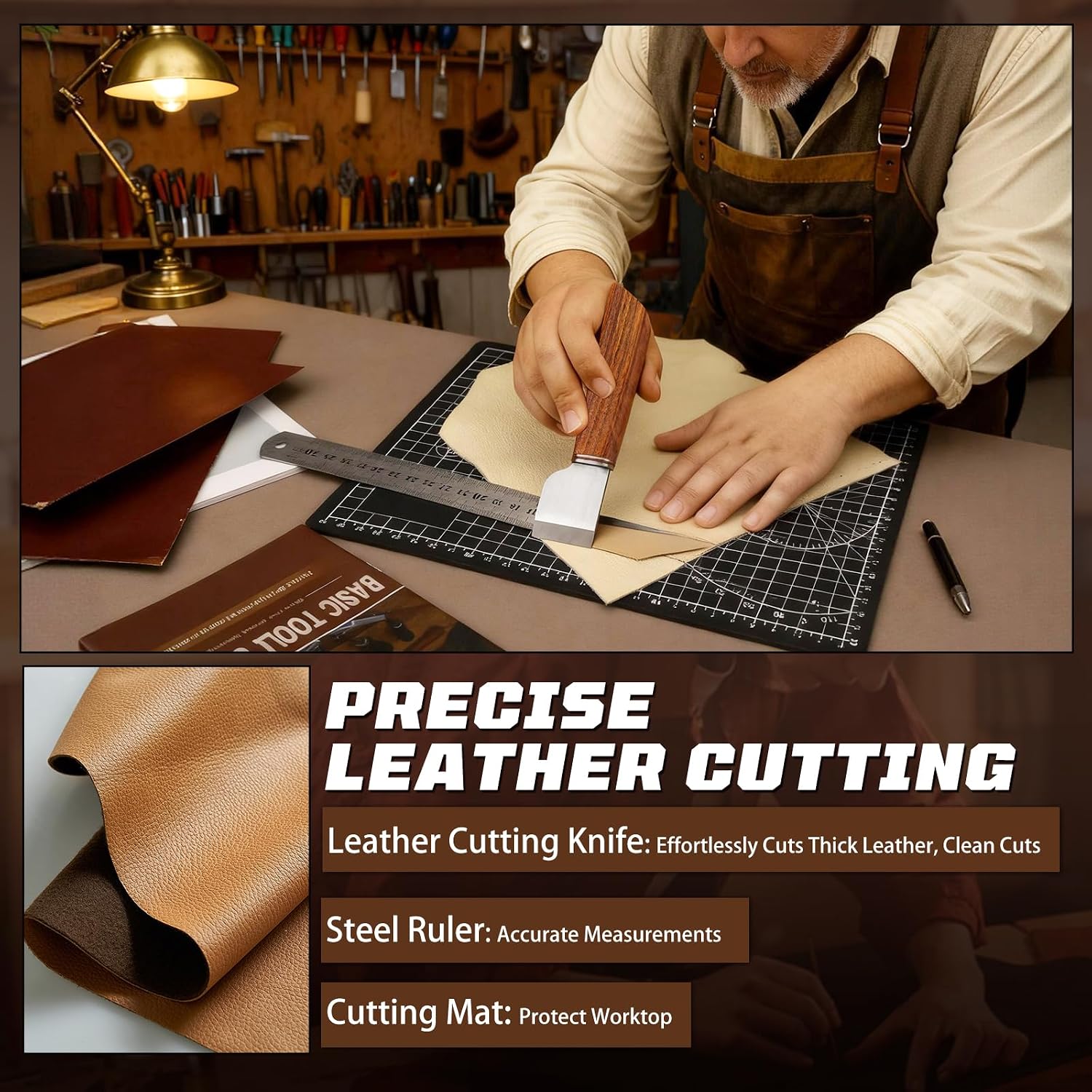 Leather Working Kit, Leather W - огляд і ціна Leatherwork Bag