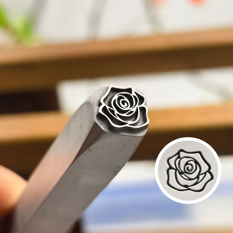 5/7mm Flower Pattern Metal Sta - огляд і ціна Leatherwork Embossing
