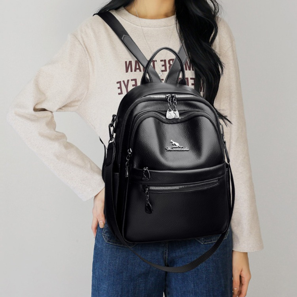 Pebbled Leather Texture Backpa - огляд і ціна Leather Work Womens Backpack