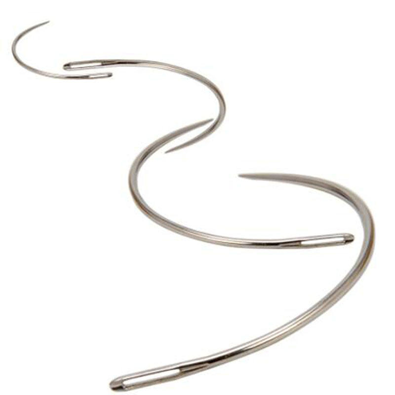4Pcs Large Eye Curved Needles  - огляд і ціна Leatherwork Hand Sewing Needles