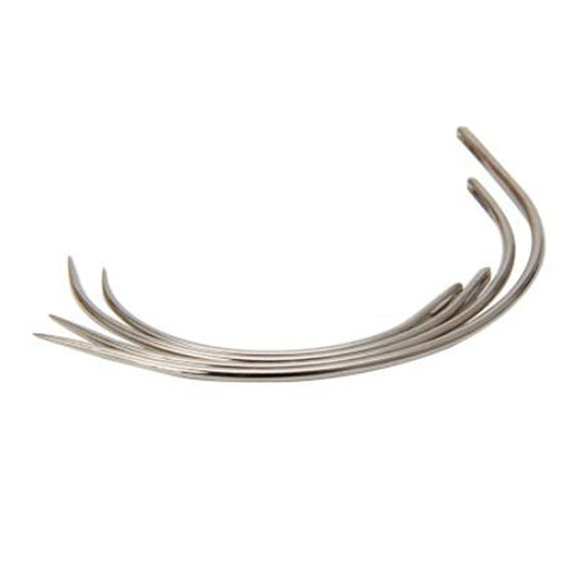 4Pcs Large Eye Curved Needles  - огляд і ціна Leatherwork Hand Sewing Needles