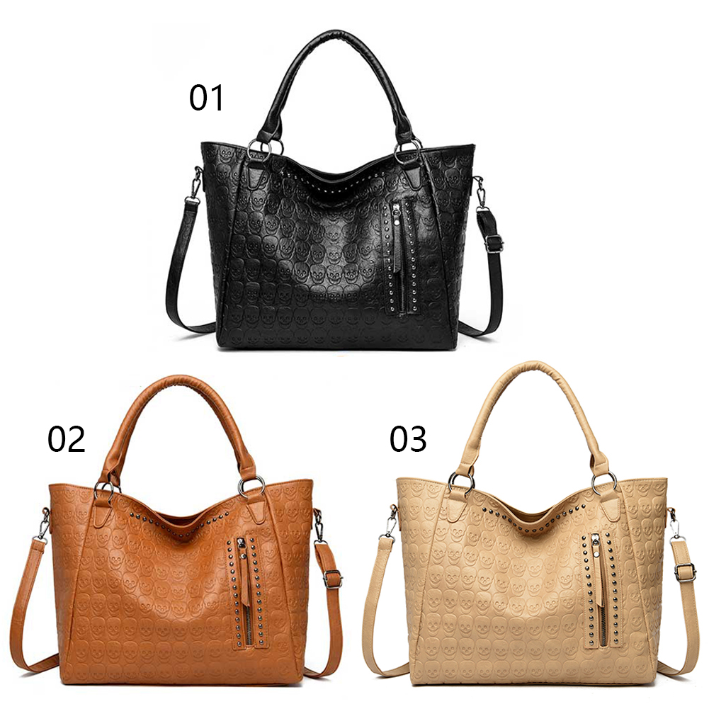 Punk Skull Crossbody Bag PU Le - огляд і ціна Leather Work Bag Women
