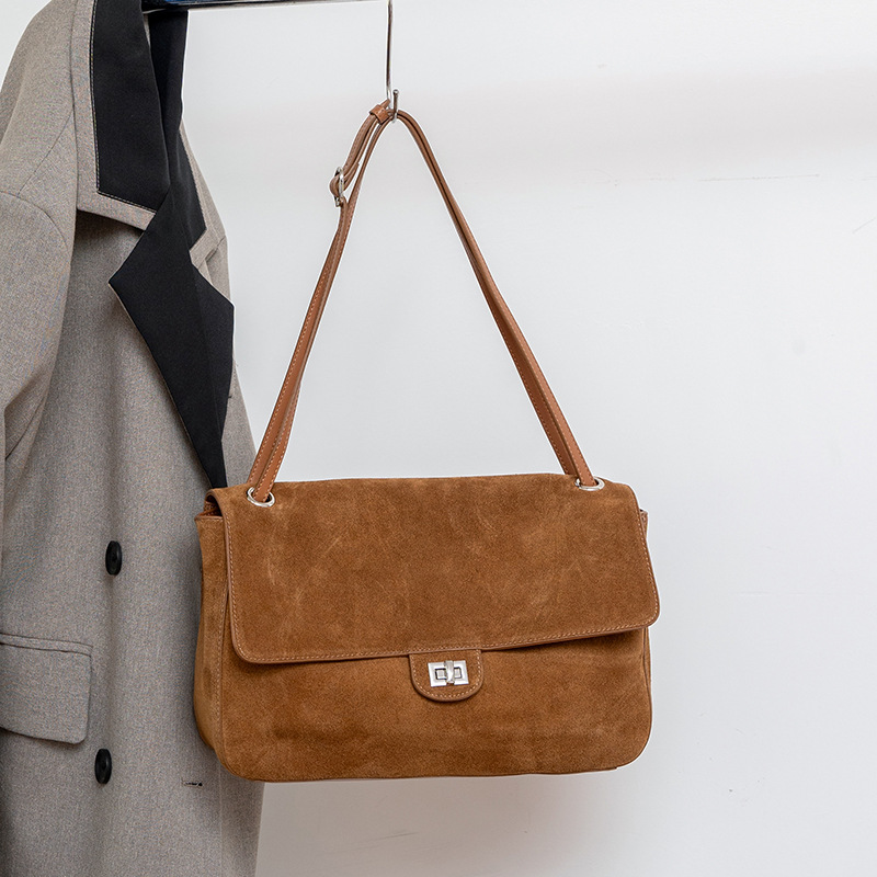 Genuine Suede Leather Underarm - огляд і ціна Leather Work Bag Women