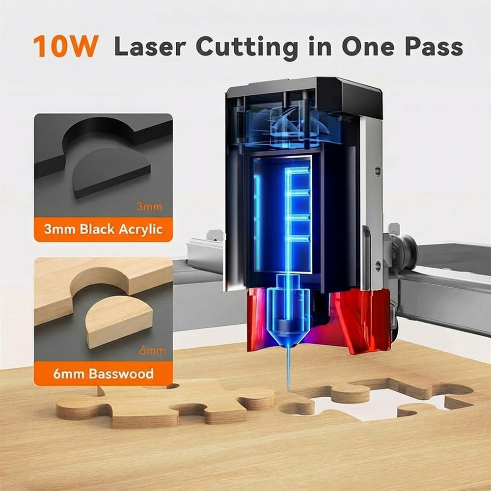 TOOCAA L2 10W AI Desktop Laser - огляд і ціна Leatherwork Classes