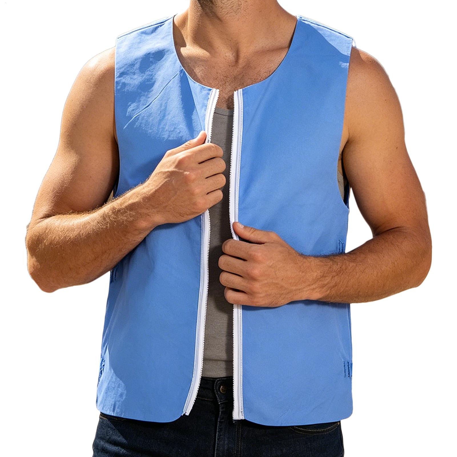 Cooling Vest Reusable Long-Las - огляд і ціна Leather Work Vest For Men
