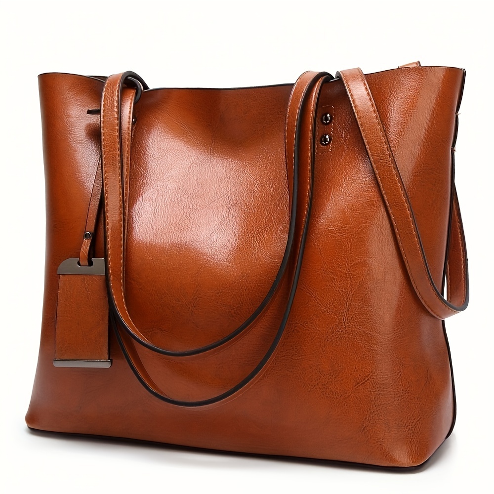 Fashionable Classic Retro Leat - огляд і ціна Leather Work Bag Women