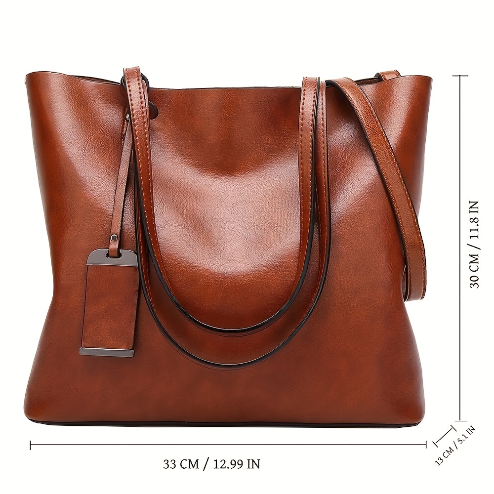Fashionable Classic Retro Leat - огляд і ціна Leather Work Bag Women