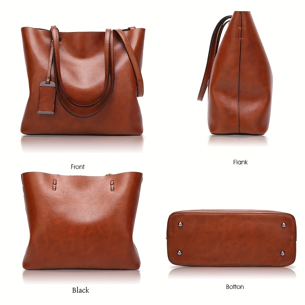 Fashionable Classic Retro Leat - огляд і ціна Leather Work Bag Women