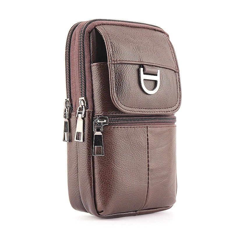 Men's Leather Waist Bag - Larg - огляд і ціна Leatherwork Bag